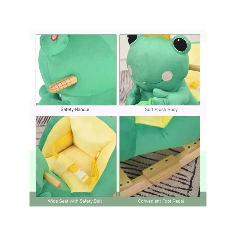 حصان هزاز للأطفال، رائع للرضع، آمن ومتين، لعبة ركوب ممتعة للأطفال، هدية مثالية لأعياد الميلاد أو العطلات، داخلي #6