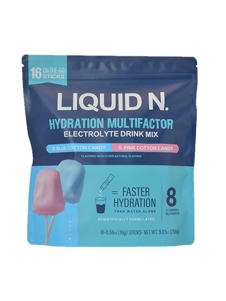 مزيج مشروبات مسحوق التحليل بالكهرباء المضاعف مع الفيتامينات B3، B5، B6، B12 C مسحوق التحليل بالترطيب المحسن