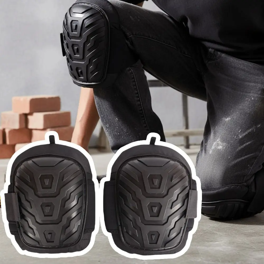 Double Strap Design Sports Knee Pad Comfortable Heavy Duty Knee Protection Pad Adjustable Straps Anti-Slip Labor Protective Gear