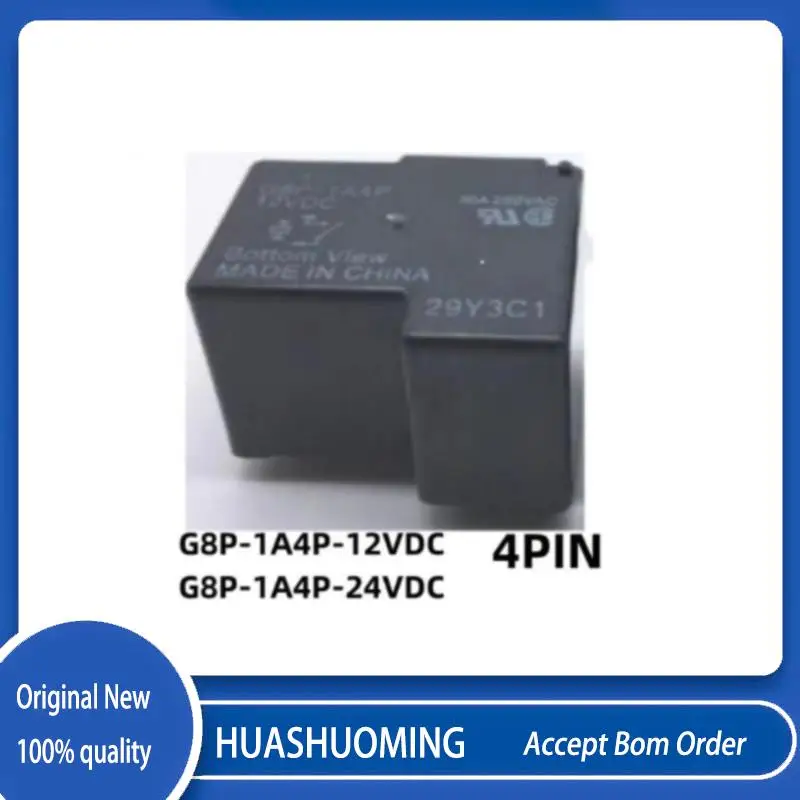 NEW 5Pcs/LoT       G8P-1A4P  G8P-1A4P-12VDC   G8P-1A4P-24VDC  G8P 1A4P  30A  T90 SLA  NT90  4PIN