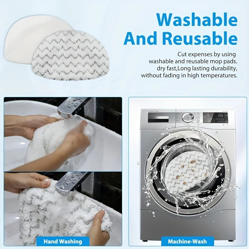 Kit di ricambio per mocio in microfibra premium da 2 pezzi per Bissell Symphony Pet compatibile con 1132,1652 più, lavabile, riutilizzabile