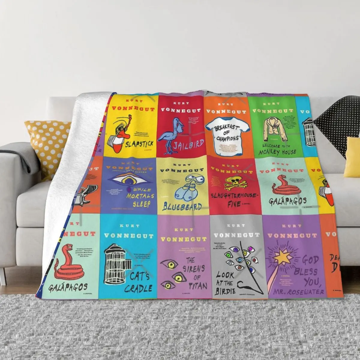 The Works Of Kurt Vonnegut Home Blankets Winter Blankets Winter Warm Blanket Throw Blanket