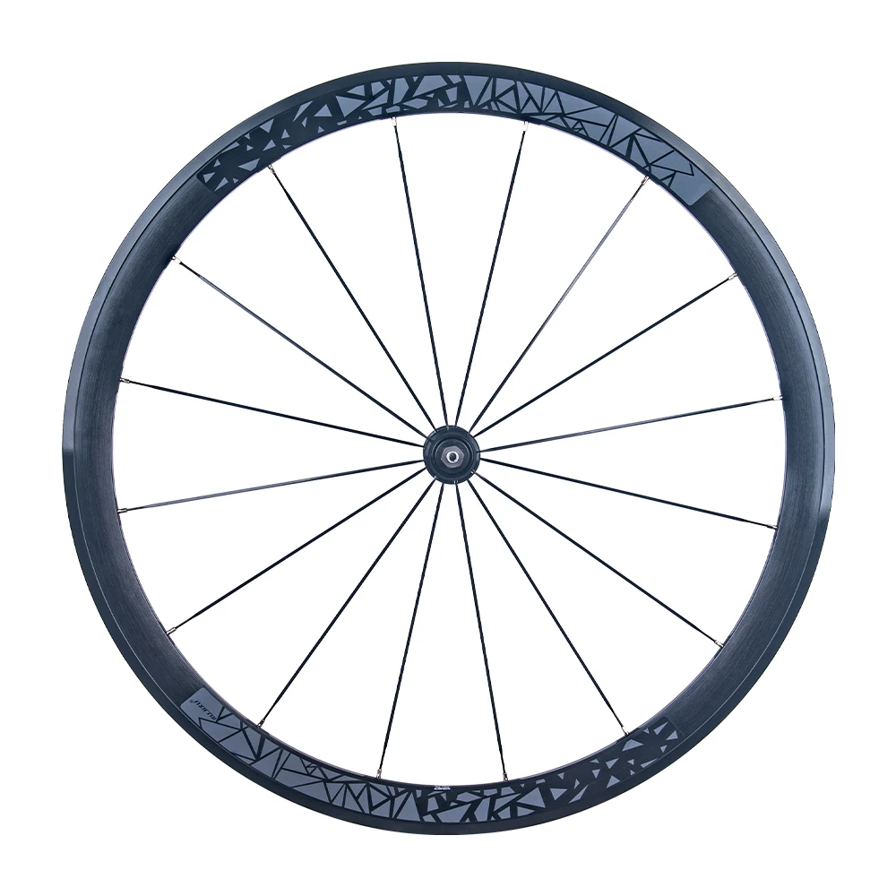 Neuer 700C 30/40/50mm Rennrad-Laufradsatz aus Aluminium mit Clincher-Felge, V-Bremse, Scheibenbremse, Steckachse und Center-Lock-Naben – Detail 24