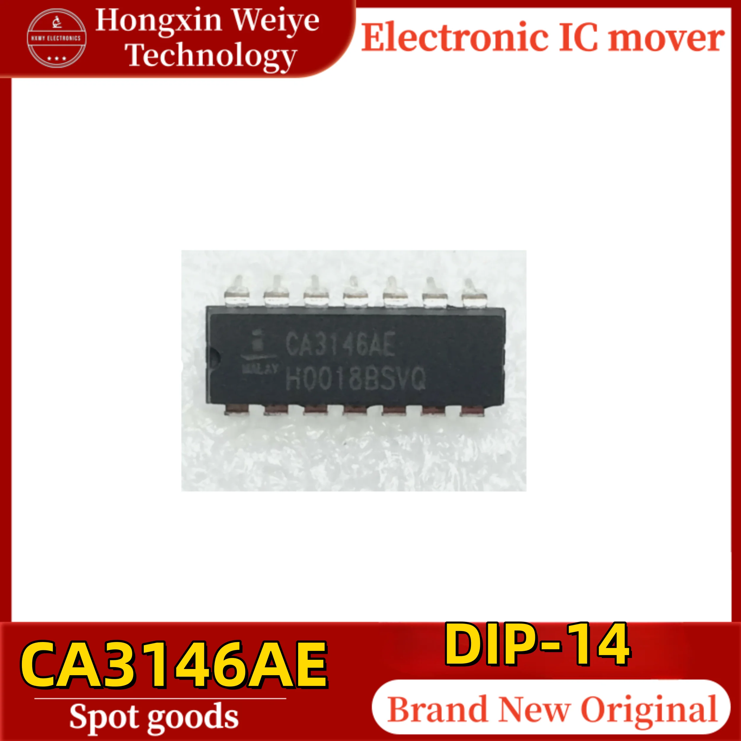 

(5/10 pieces) CA3146AE CA3146 DIP-14 High Voltage Transistor Array IC Integrated Circuit Original Brand New In Stock Fast Shippi
