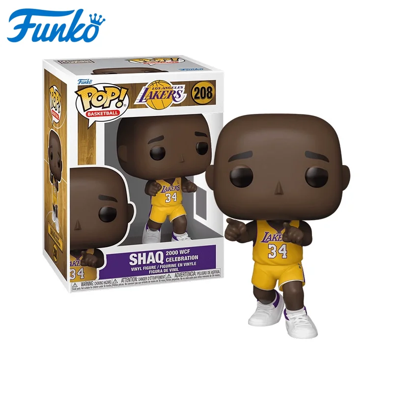 

NBA Star Player Funko Pop Sports Lakers Shaq 2000 WCF Celebration Figure Toy Collectible Model Ornaments Gift for Boys