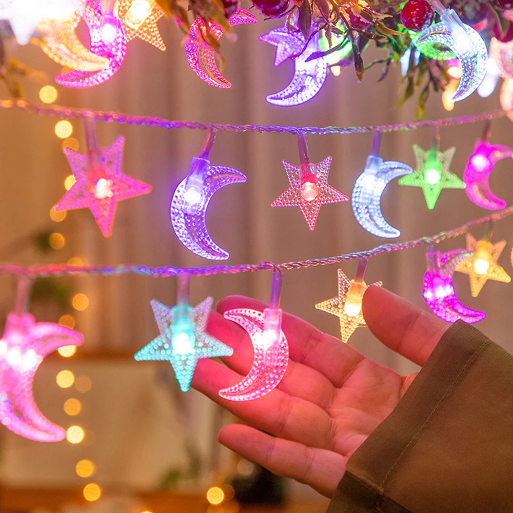 1pc 3m Star & Bubble Ball Fairy Lights - Ideal For Room, Birthday, Party, Wedding Decoration, Gift