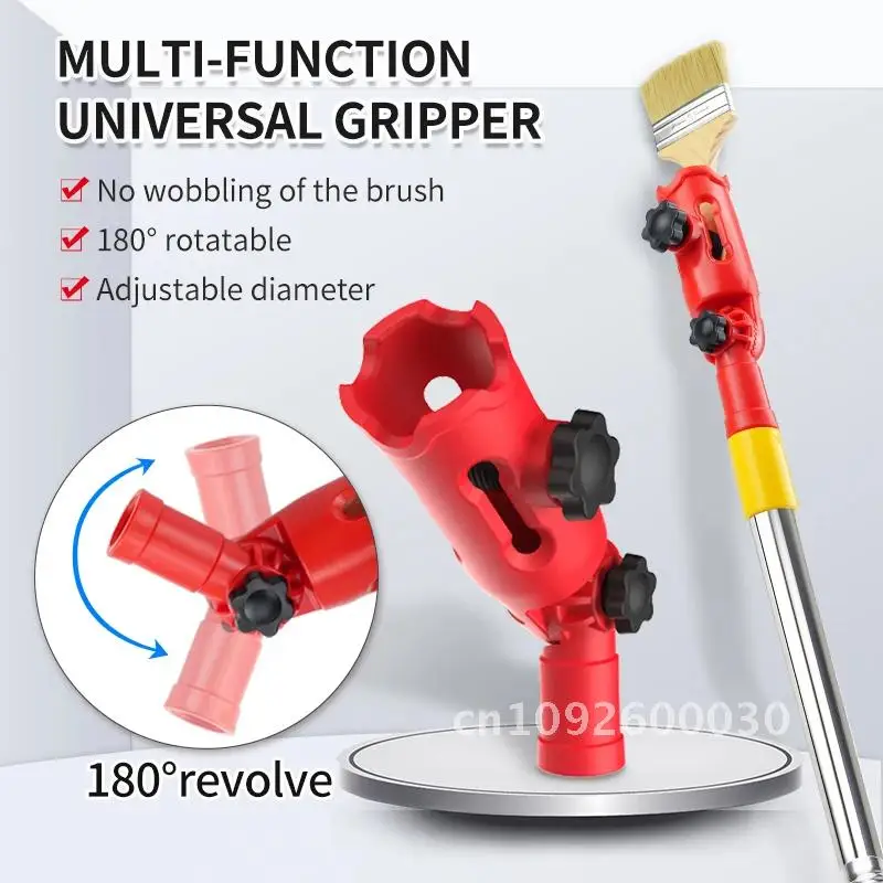 Paint Brush Extender Paint Roller Extension Pole Clamping Tool Ceiling The Tools Handle Rod Painting Paint For Telescopic