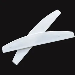2 pcs  halfmoon shape plastic  nail file  base professional nail file  permanent plastic  for disposable pads