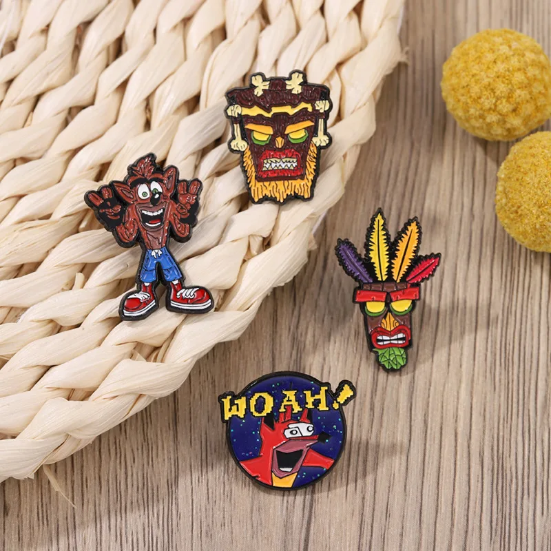 Character Brooch Cartoon Funny Original Savage Metal Badge Small Gift Wholesale Lapel Pins for Backpacks Decorative Brooches - view 3