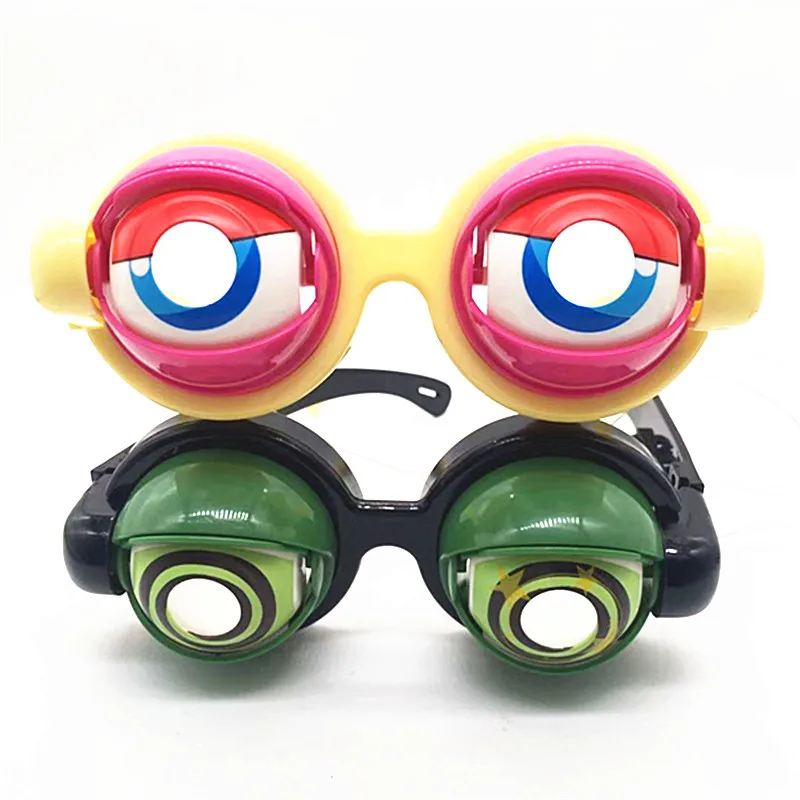 Hot selling crazy eye toys with unique creativity, funny props, glasses, pull wires that blink, children's funny glasses