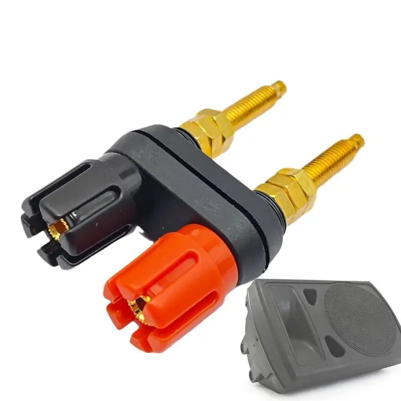 Bananenstekkers Luidsprekerconnector Plug Vergulde Luidsprekerstekkers Voor Luidsprekerdraad Wandplaat Home Theater Audio/Video-Ontvanger