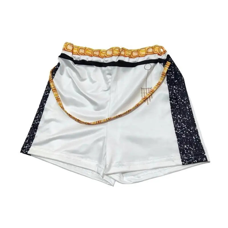 새로운 영화 K-POP 루미 악마사냥꾼 코스프레 의상 소녀 할로윈 블랙 화이트 조끼 코트와 반바지 3종 세트 드레스업