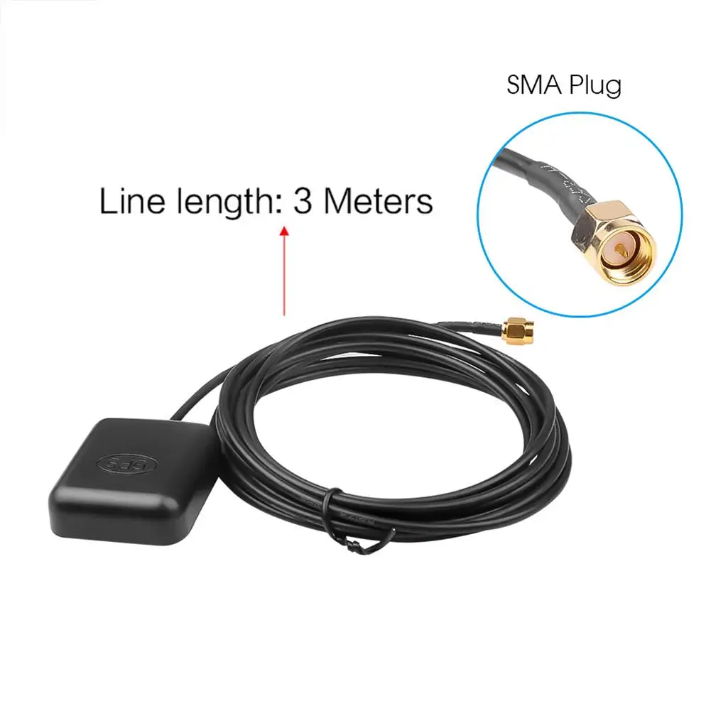 SMA 3 meters Cable Car GPS Antenna Signal Amplifier Booster Car Navigation Receiver Connector Cable GPS Navigation Positioning