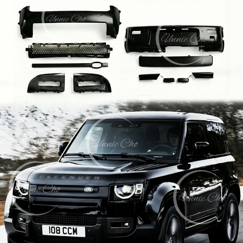 For Defender Glossy Black Body Kits Bumper Guard for Land Rover Defender 90 110 L663 Accessories 2020 2021 2022 2023 2024 2025