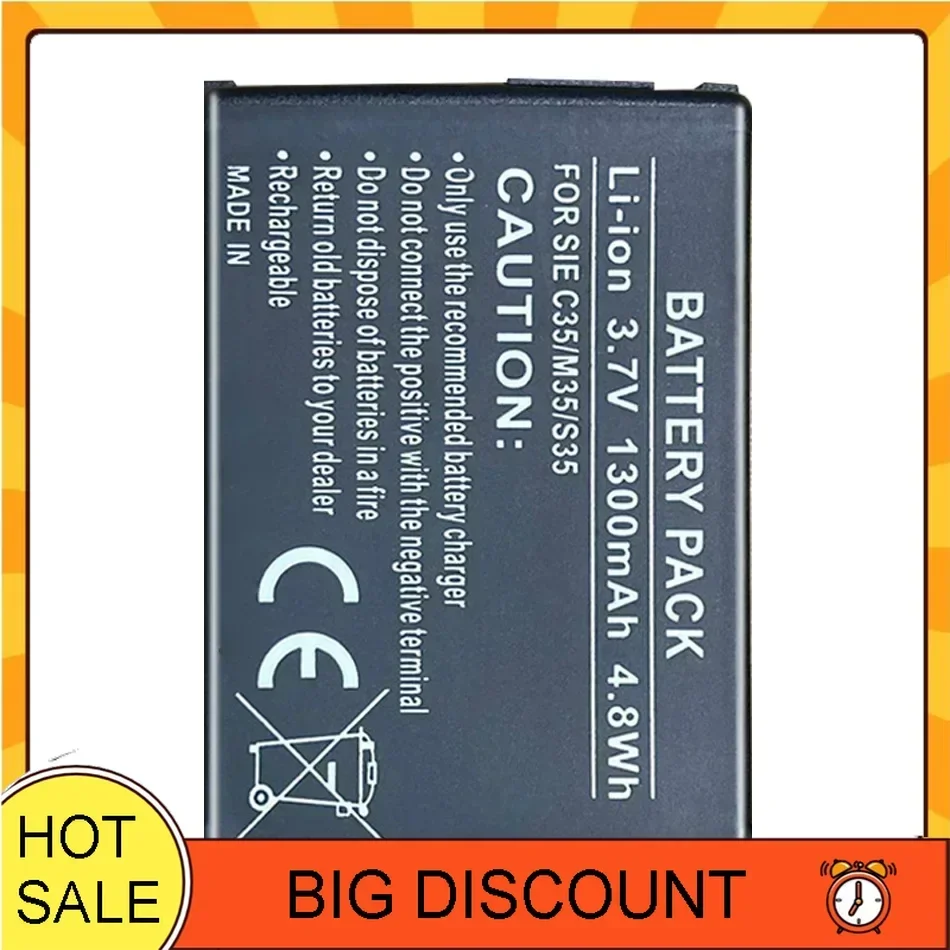 Mobile Phone Battery C35/M35/S35  1300mAh for Siemens 3506, 3508, 3518, 3568, 3608, C35,C35e,C35i,M35,P35,S35, S35i,S46,S47