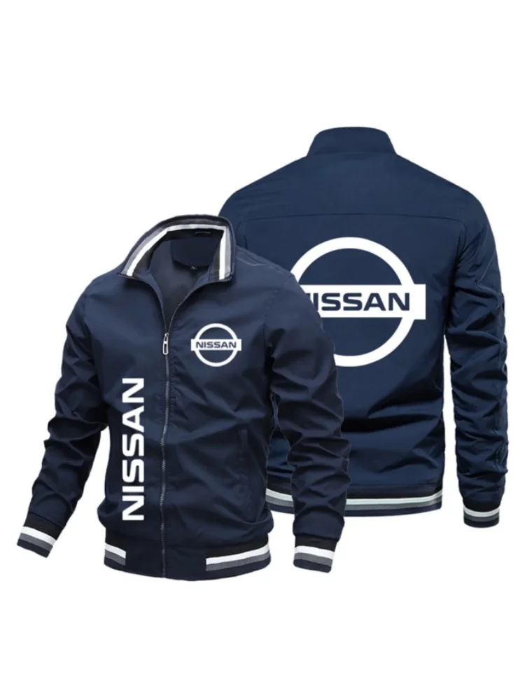 AliExpress 2025 Nissan Men's Motorcycle Jacket, Autumn/Winter Style Casual Baseball Men's Jacket, Outdoor Sports Cycling Jacket