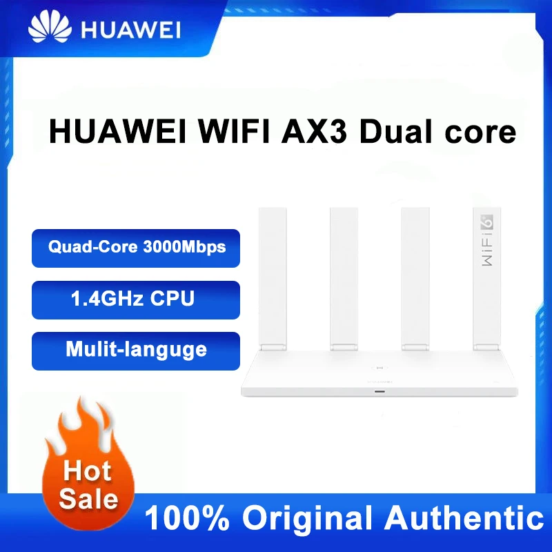 

Chinese Version Huawei AX3 Router Wifi 6 + 3000mbps Dual Core Wi-Fi Wireless Router Quad Amplifiers Repeater Network Router