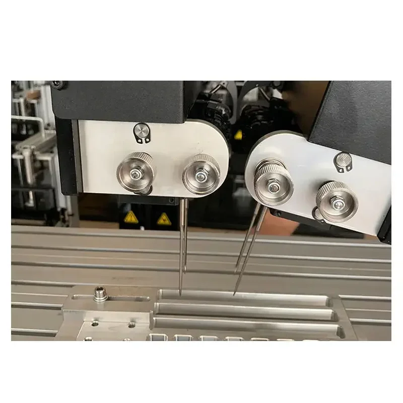 

Popular Pro Pneumatic Film Fixed Packing Tagging ForToy Hardware SIngles And Dual Needl Elastic Staple Fasteners Binding Machine