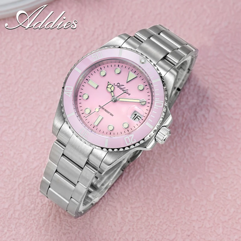 Addies 36mm Women's Watches Japan Quartz Movement BGW9/C3 Super Luminous Watch 50m Waterproof Outdoor Sport Dive Wristwatch New