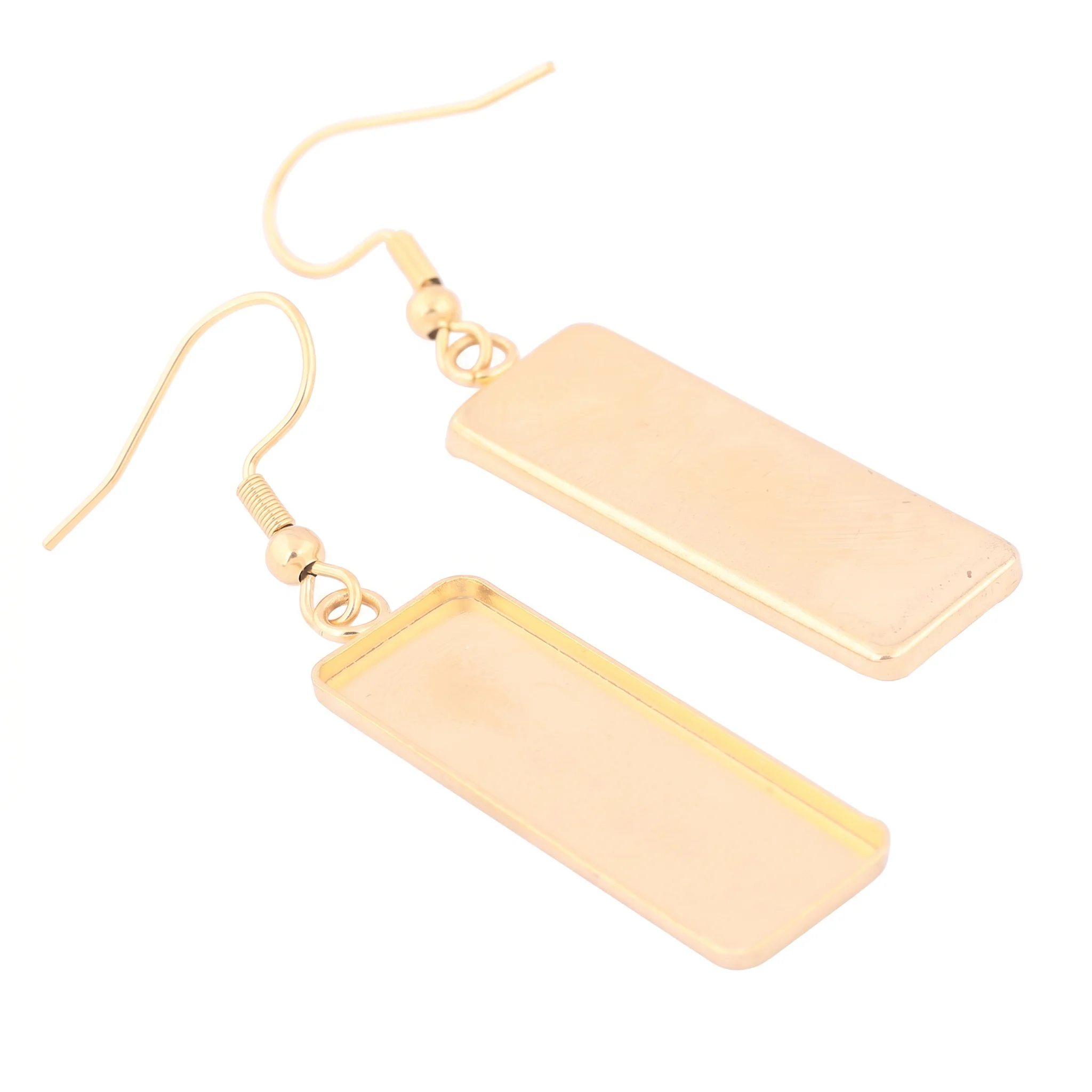 10pcs Stainless Steel Gold Pla - Jewelry Making Tray 评论和价格