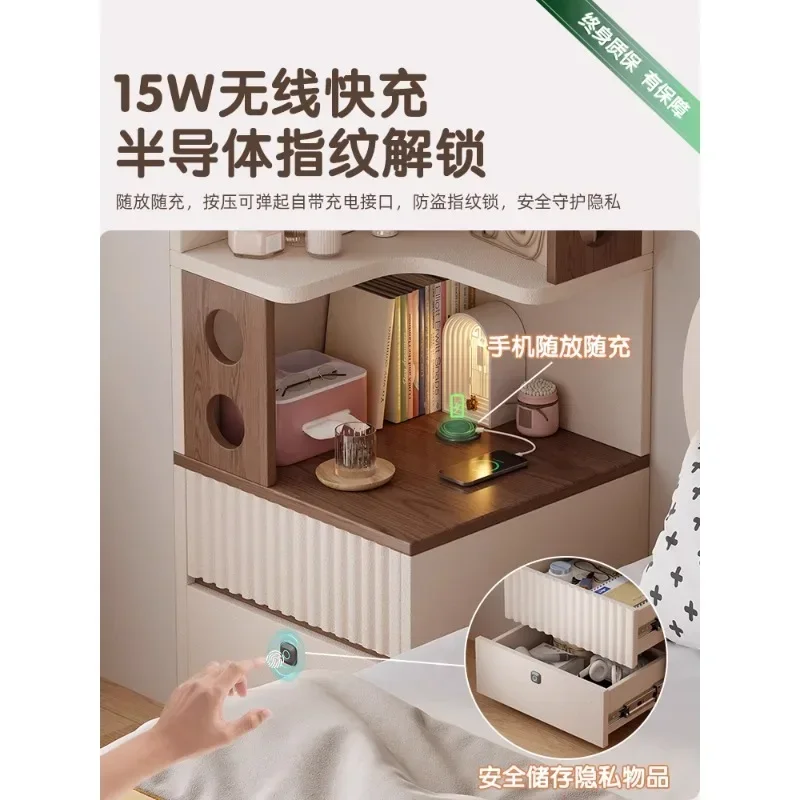 Shelf next to the wardrobe, corner wall side cabinet, integrated corner multi-layer