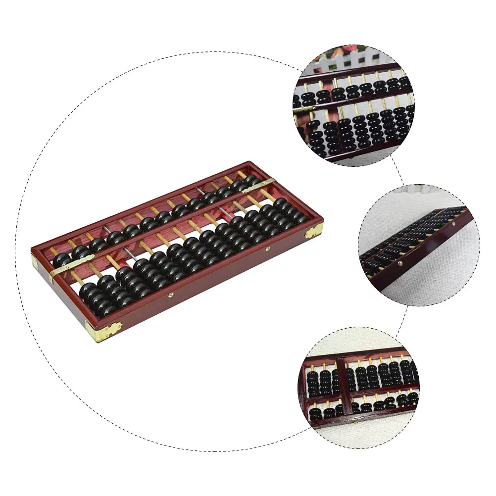 나무 주판 13 열 빈티지 수학 장난감 어린이 산술 프레임 학생 학습 도구 교육 보조 계산