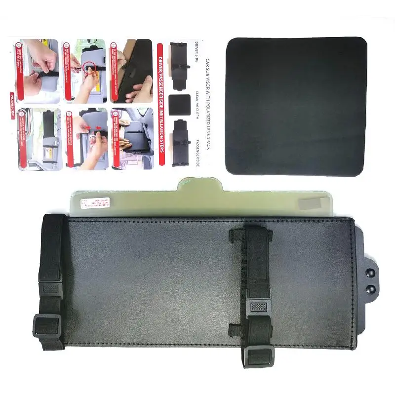 

Polarized Visor Car Zipper Slider, UV400 Car Visor Extended With PC Lens And Side Visor, Anti-glare Car Visor For Safe Driving