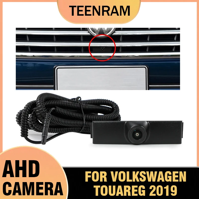 

TEENRAM AHD 1080P OEM Автомобильная камера переднего вида для Volkswagen 2019, Touareg, ночное видение «рыбий глаз» 150 ° Водонепроницаемый мониторинг парковки