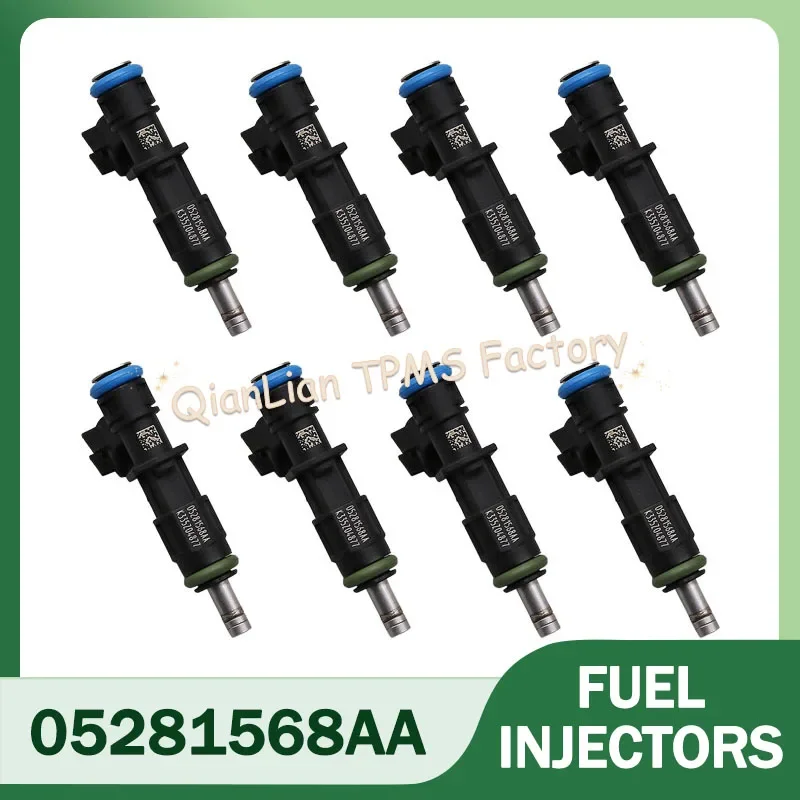 8개 05281568AA 연료 인젝터 닷지 챌린저 차저 듀랑고 5.7L V8 2020-2021 지프 그랜드 체로키 5.7L V8용