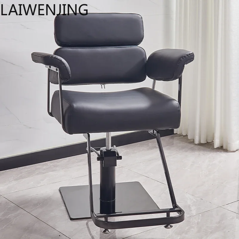 

MJY hair salon barber shop haircut reclining stainless steel styling stool