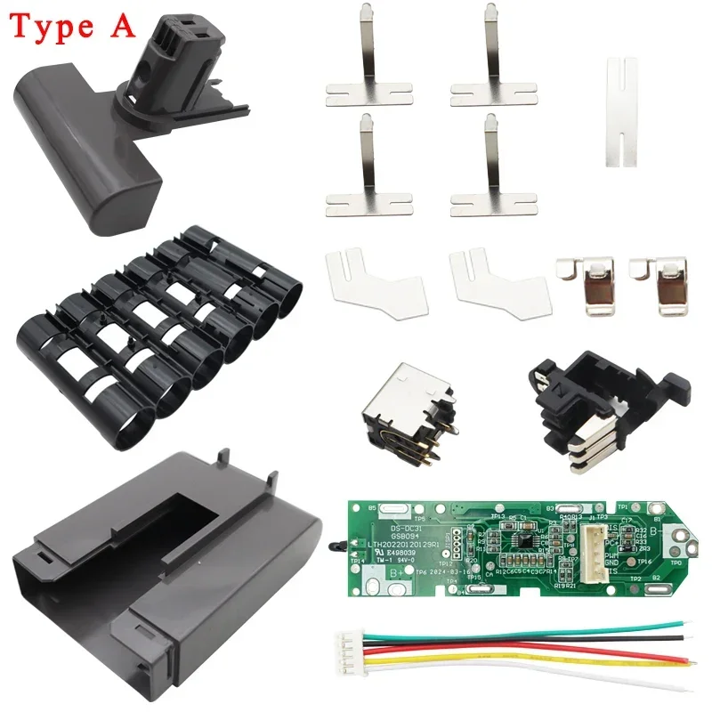 Batteria Custodia in plastica Circuito di ricarica PCB Box Shell per Dyson 22.2V DC31 DC34 DC35 DC44 DC45 DC56 DC57 Aspirapolvere