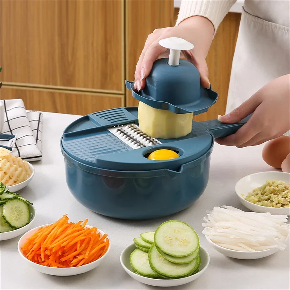 1pc Vegetable Cutter  Multifunctional Salad Utensils Chopper Carrot Potato Manual Shredder Kitchen Cooking Vegetable Tools