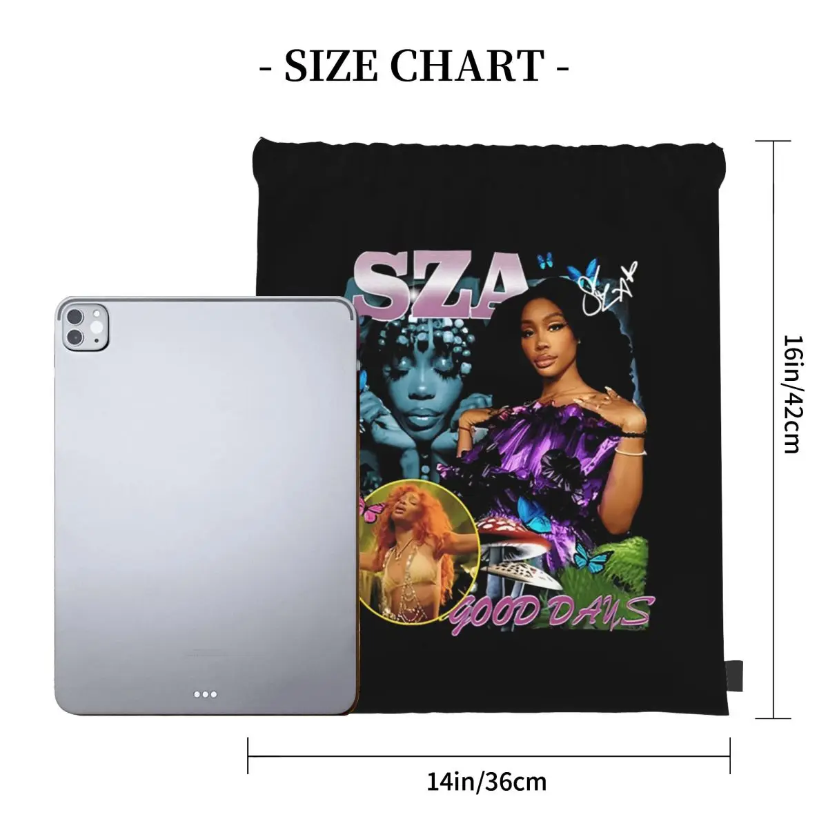 حقائب ظهر كلاسيكية من ألبوم SZA حقائب ظهر كاجوال محمولة برباط حقيبة أشتات حقائب كتب للمدرسة للرجال والنساء