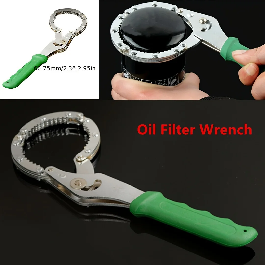 1pc Auto Repair Clamp Type Filter Wrench, Adjustable Oil Filter Element Wrench