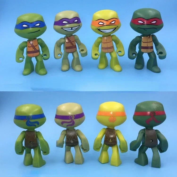 Teenagess Ninjaurtles Q Version Action Figures Donatelles Raphaeles Animation Peripheral Model Toys Collection