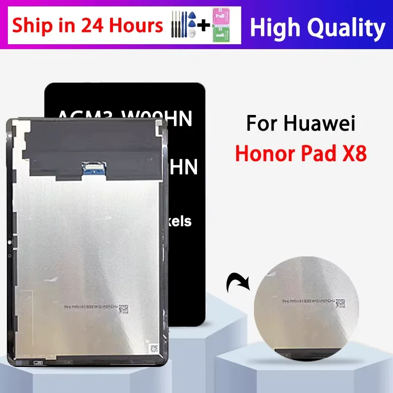 agm3-w09hn-agm3-w09hn-agm3-w09-プレミアム-lcd-名誉パッド-x8-液晶ディスプレイタッチスクリーンデジタイザアセンブリの交換