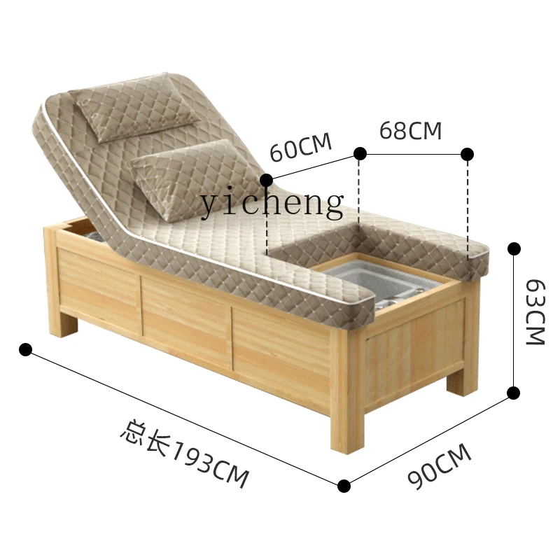 Zk Solid Wood Foot Massage Integrated Bed Electric Foot Massage Foot Bath Health Care Ear Cleaning