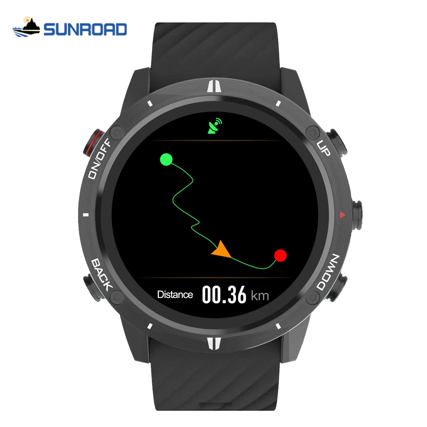 SUNROAD GPS Sports Watch Waterproof Swim Altimeter Compass Triathlon Men Digital Wristwatch Run Outdoor Camping  Fitness Tracker