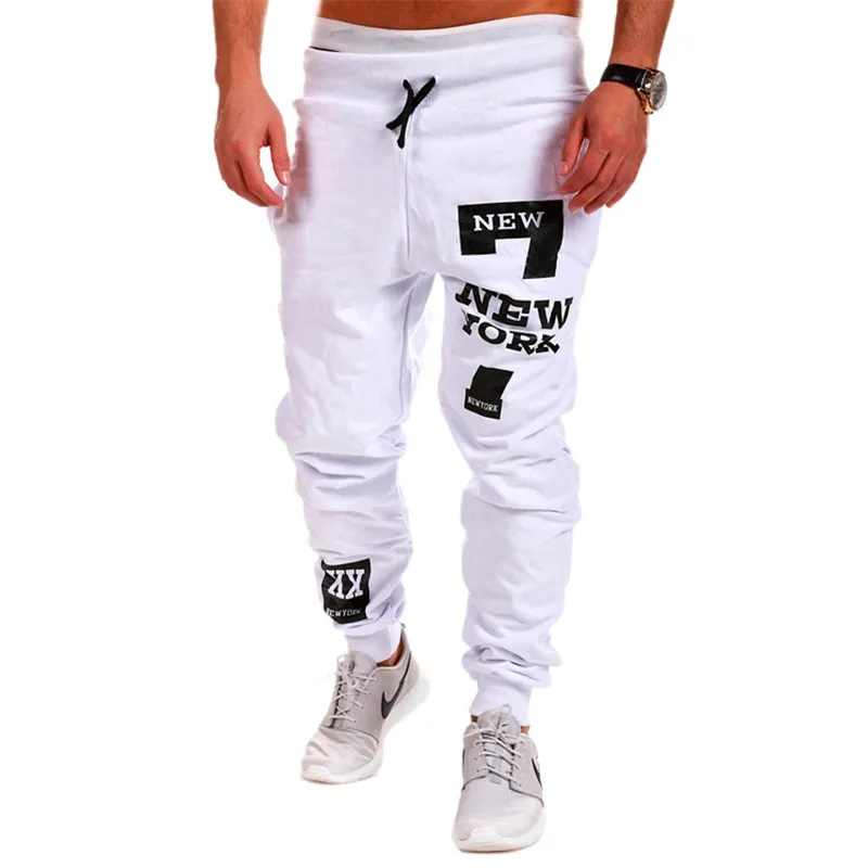 KPOP Fashion Style Harajuku Slim Fit Trousers Loose All Match Casual Pants Letter Korean Style Hip-hop Pants Printed Sport Pants