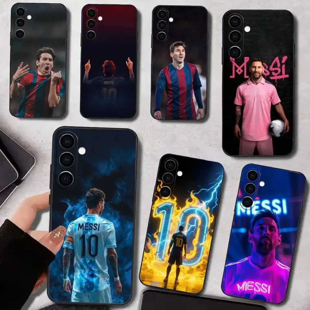 

Football Star M-Messi Phone Case For Samsung Galaxy A73,A72,A71,A70,A53,A52,A51,Others Soft Black Cover