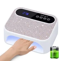 Lámpara de uñas LED UV recargable, secador profesional, lámpara de secado de esmalte de Gel inalámbrica para manicura con batería integrada, arte de uñas
