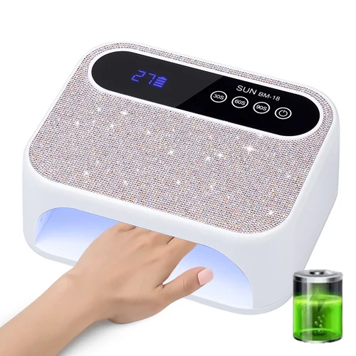 Lámpara de uñas LED UV recargable, secador profesional, lámpara de secado de esmalte de Gel inalámbrica para manicura con batería integrada, arte de uñas