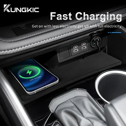 For Toyota Highlander 2020 2021 2022 2023 2024 2025 Car Wireless Charger Mobile Phone Fast Charging Holder 15W Charger Board
