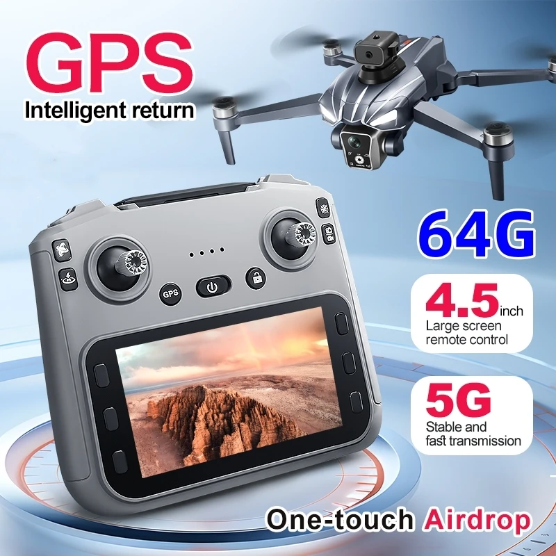 

Drone Mini Pro Max Professional HD Dual Cameras Optical Flow Positioning Avoidance WIFI FPV UAV GPS Quadcopter RC