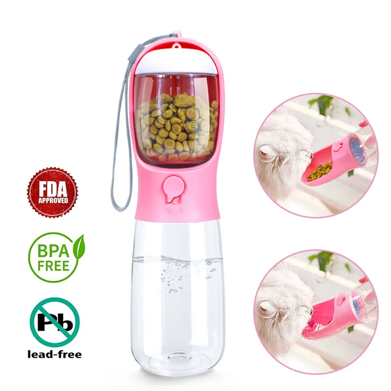 Portable Pet Water Cup Durable 2-in-1 Water And Food Feeding Outdoor Water Cup For Small To Large Dogs