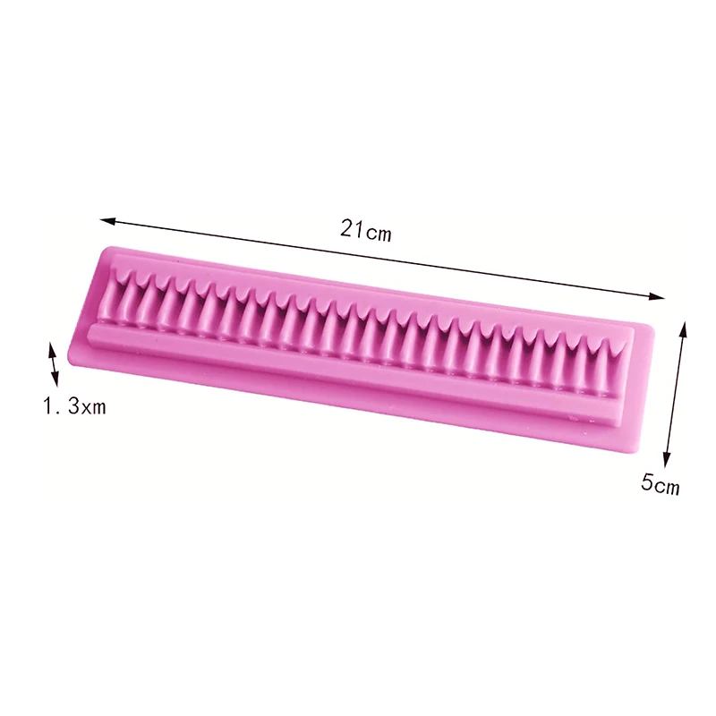 Cake Border Fondant Mold Pleated Lace Waves Mould Skirt Ruffle Scrunch Sugarcraft Baby Shower Kitchen Accessories Pastry Tools