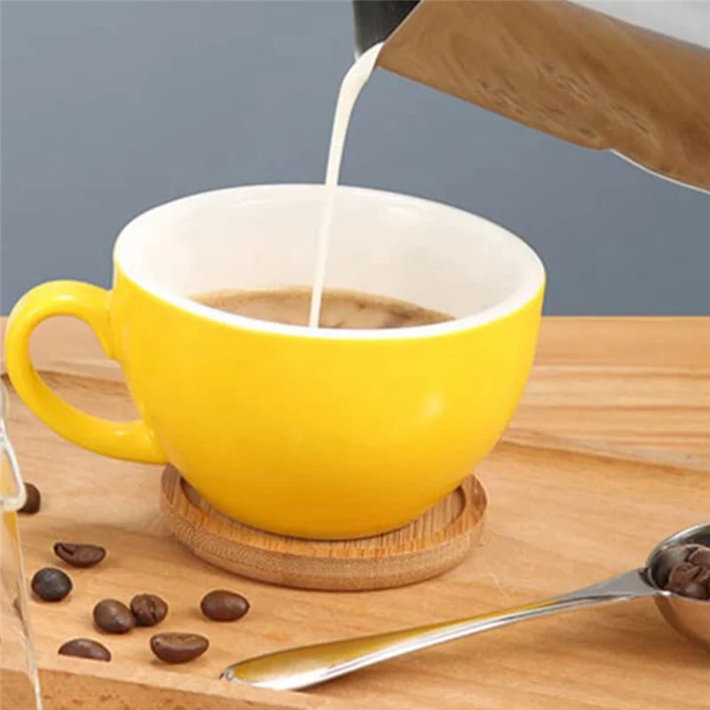 ABFKL Milk Jug, 304 Stainless Steel Milk Cup Milk Frothing Pitcher Milk Pitcher for Making Latte Coffee Art,Cappuccino 350Ml