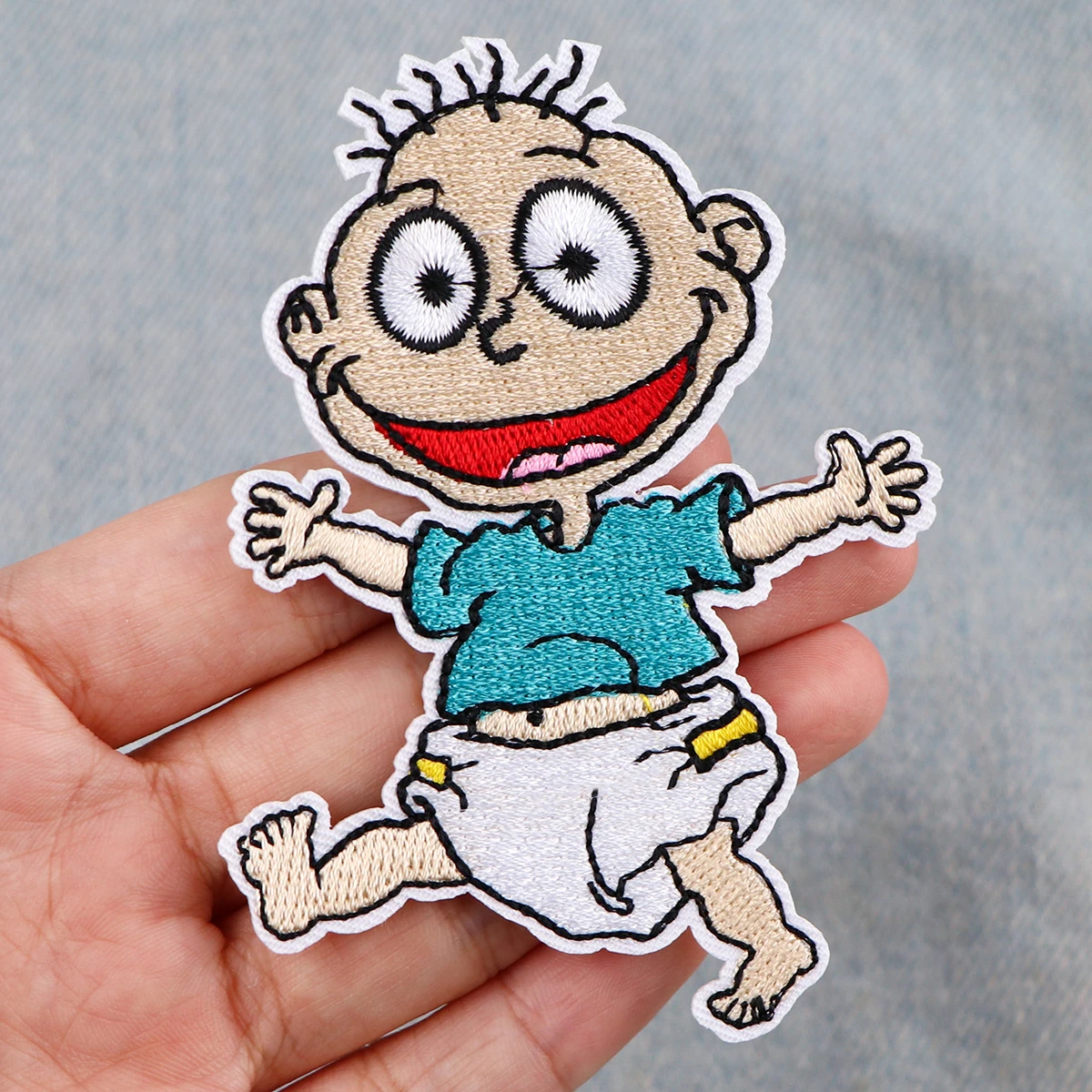 Patch brodé de dessin animé, application d'animation coquine pour vêtements, thermoadhésif à repasser pour vestes, autocollants de couture