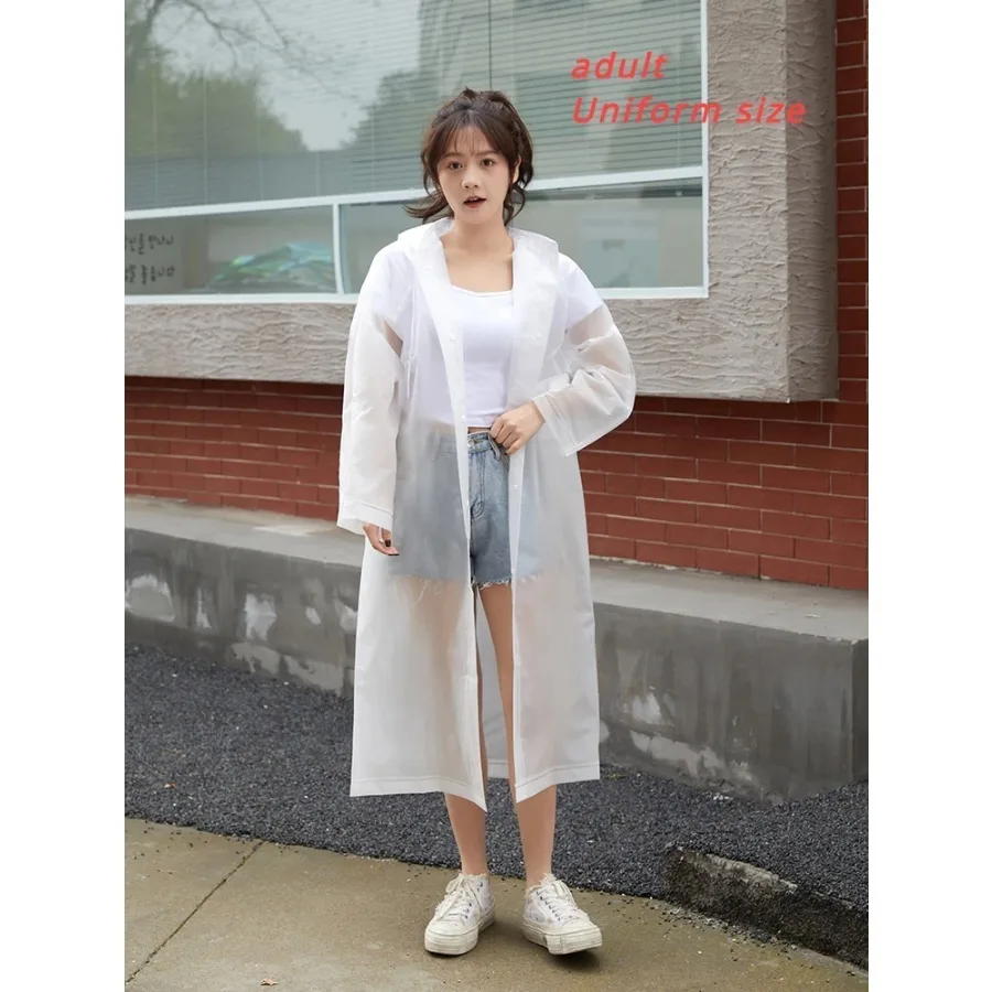 Raincoat Impermeable Thickened Waterproof Raincoat For Women Men Tourism Outdoor Hiking Rain Poncho Raincoat Hooded Rain Coat