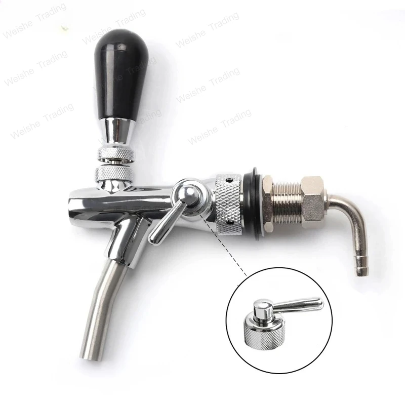 

Beer tap Adjustable Faucet with chrome plating Flow Control beer faucet Homebrew making tap